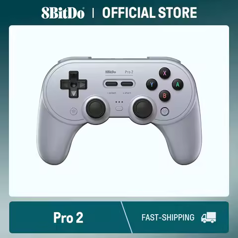 8BitDo New Pro 2 Bluetooth Gamepad with Hall Effect Joystick for Switch 2,1, PC, macOS, Android, Steam Deck &amp; Raspberry Pi