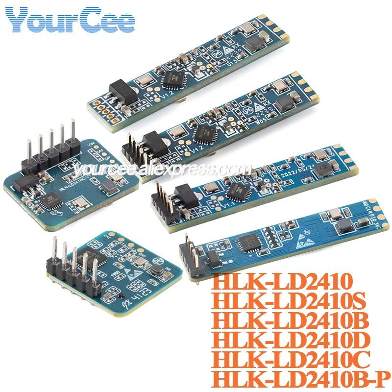 

10 шт./1 шт. LD2410C LD2410D LD2410 LD2410B LD2410S 24G датчик присутствия человека радарный модуль миллиметровой волны бесконтактный сердцебиение