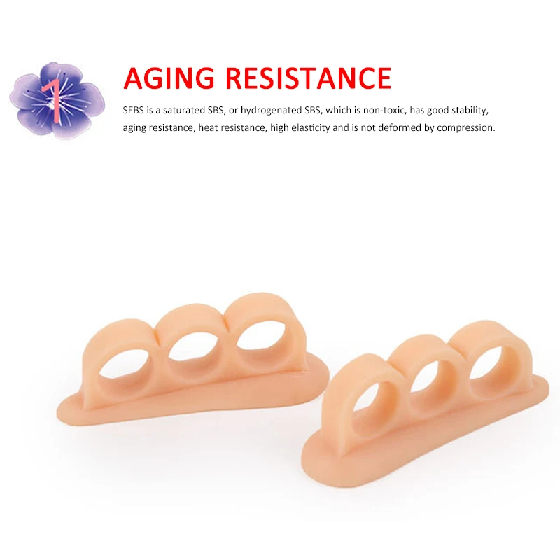 Łatwy w użyciu ochraniacz na haluksy korektuje nieświeżone palce ortopedyczne ulga w bólu wygodne separatory palców trwała silikonowa pielęgnacja stóp