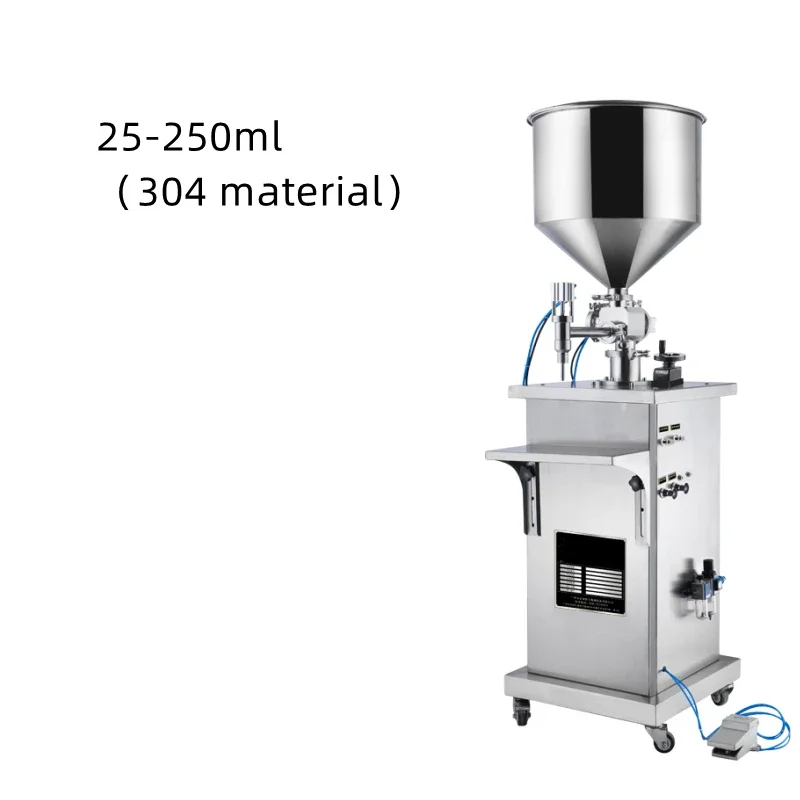 

Semi-automatic liquid paste quantitative filling machine equipment, Hand Lotion Gel honey cosmetics canning machine