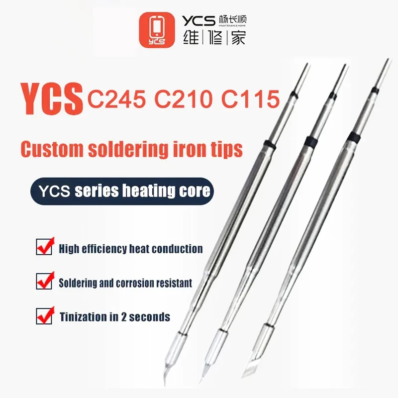 YCS C210 245 115 Tip for Soldering Iron Mobile Phones Soldering Iron Tips Mobile Phone PCB IC Repairing Solder Iron Tip Tools