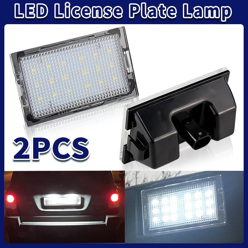 

2PCS LED Number Plate Lights For Land Rover Discovery 3 2005-2009 Freelander 2 LR2 Rang Rover Sport L320 Rear License Plate Lamp