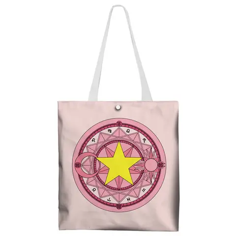 Lindo Anime Card Captor Sakura Kinomoto Bolsa de compras Penny Bag Bolsa de cosméticos para colección