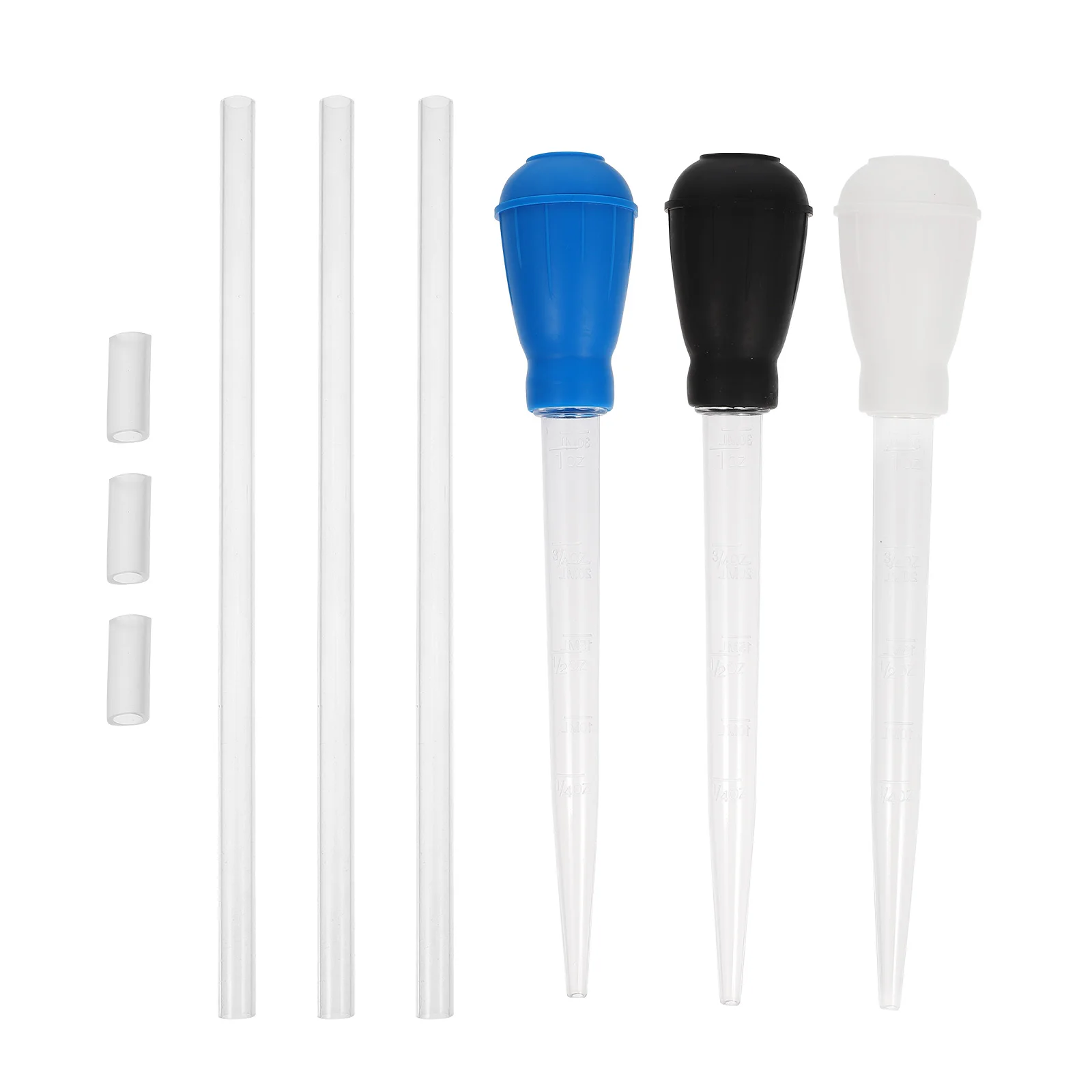 

3pcs Fish Tank Cleaner Aquarium Tools Gravel Siphon Pipette Long Nozzle Water Changer Waste Remover Plant Safe Delicate Design