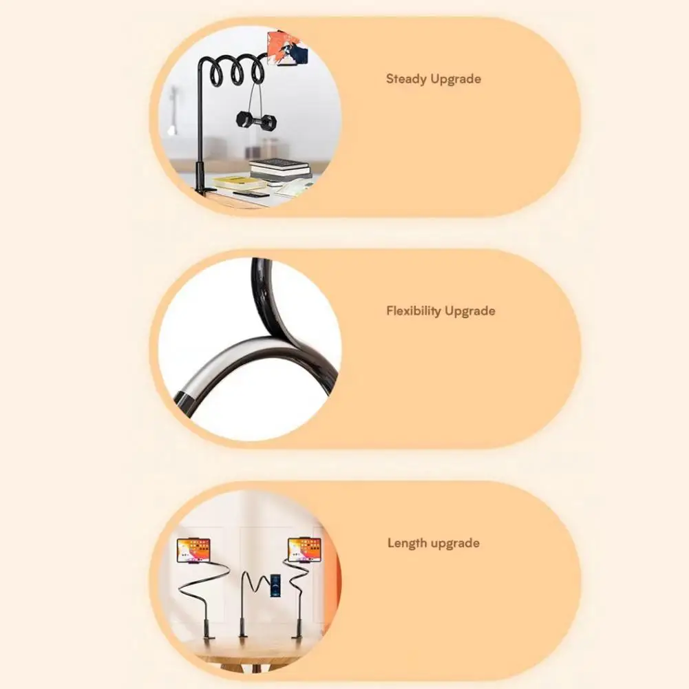 Подставка для телефона на мотоцикле, магнитный держатель для телефона для автомобиля, гибкий длинный зажим, держатель для телефона, планшета для прикроватных тумбочек, столов для Samsung