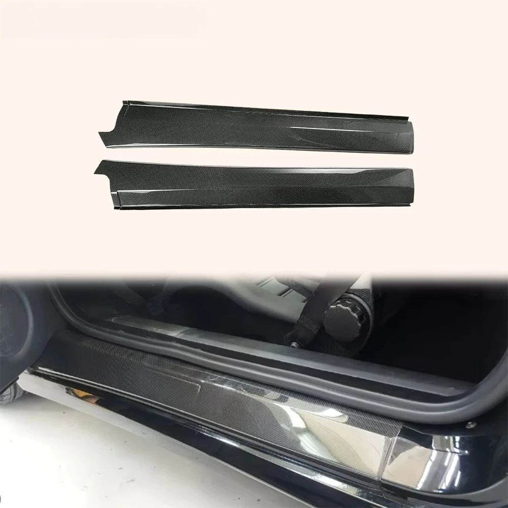 For Ferrari F430 F360 3K Plain KZ Type Carbon Fiber Bottom Door Sill Panel Plate