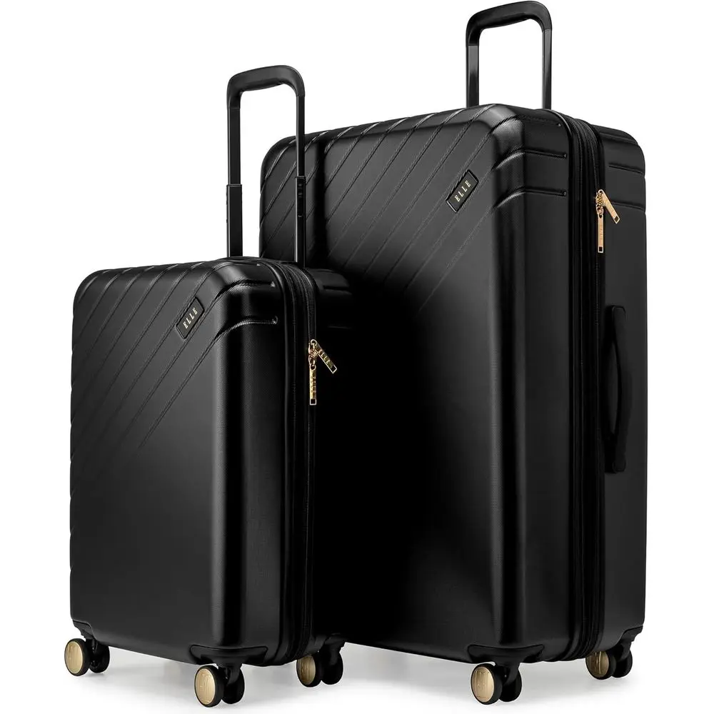 2-Piece Expandable Polypropylene Spinner Luggage Set