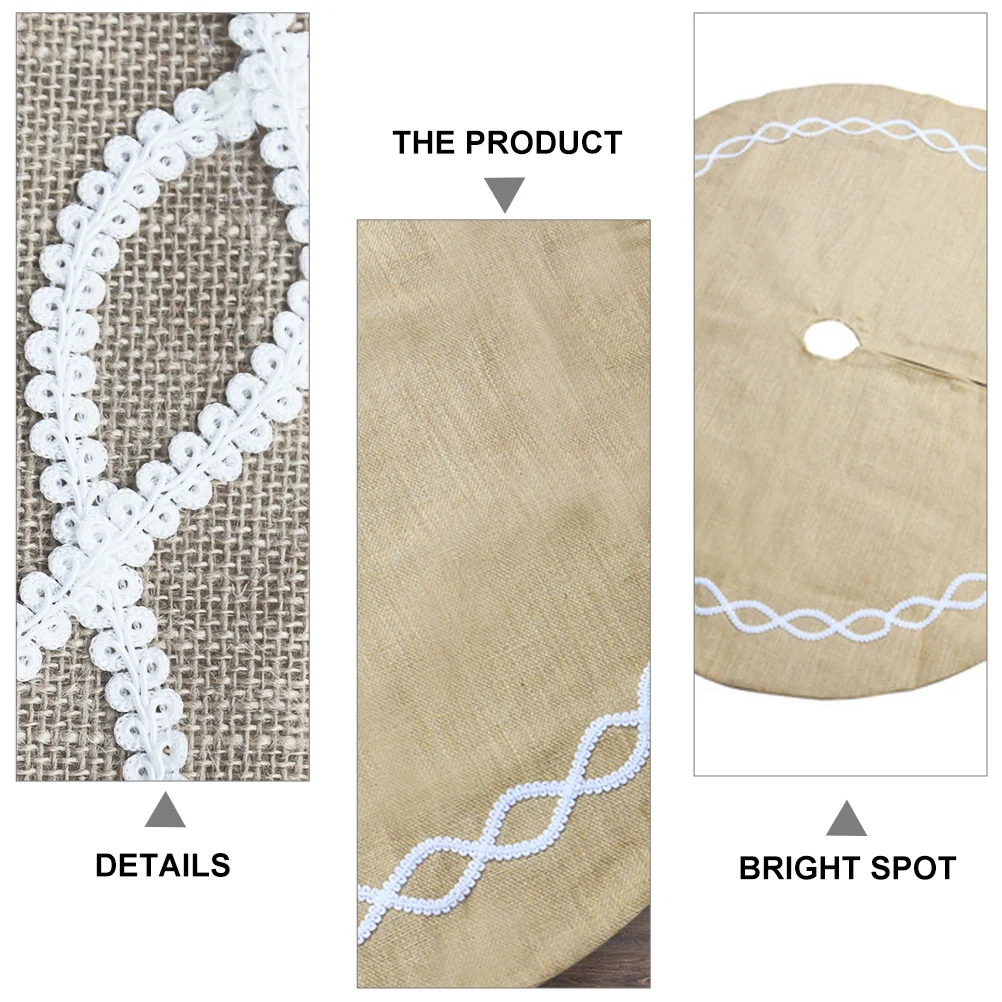 

Xmas Tree Skirt 1Pcs Christmas Tree Bottom Skirt First-Grade Material Festive Atmosphere Perfect Ornaments for Joyful Gatherings