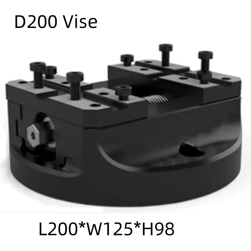 D200 Vise Self Centering Vise 5 Shafts 45° Sawtooth For CNC Machine 4 Shafts Quick Change Fixture Tool