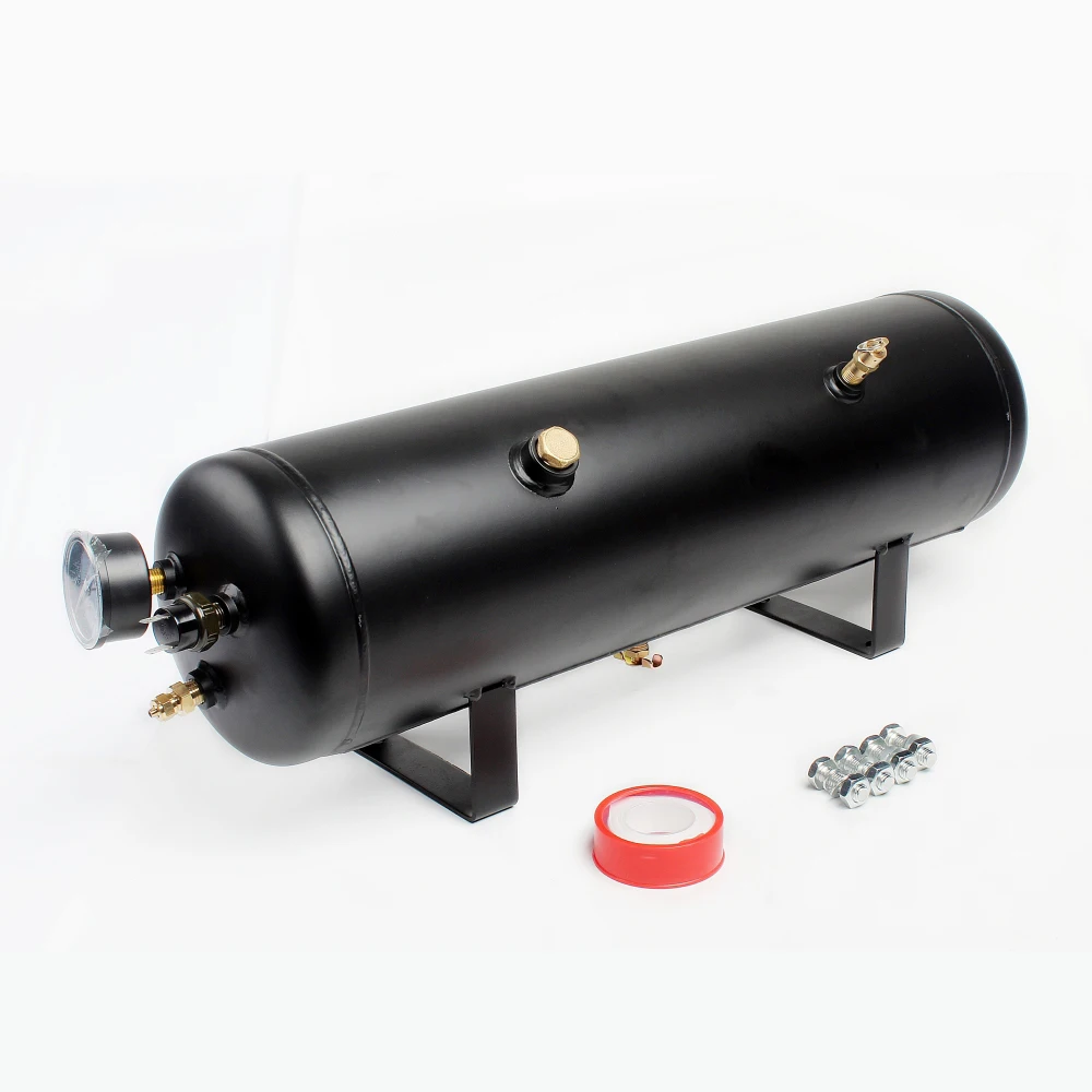 New 12V car modification automatic start-stop suspension air pump set 12L air horn car tire motor pressure