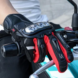 MADBIKE MT-06 Guantes Moto erkekler yaz ince nefes yarış motosiklet bisiklet eldiveni siyah/kırmızı/mavi/floresan yeşil