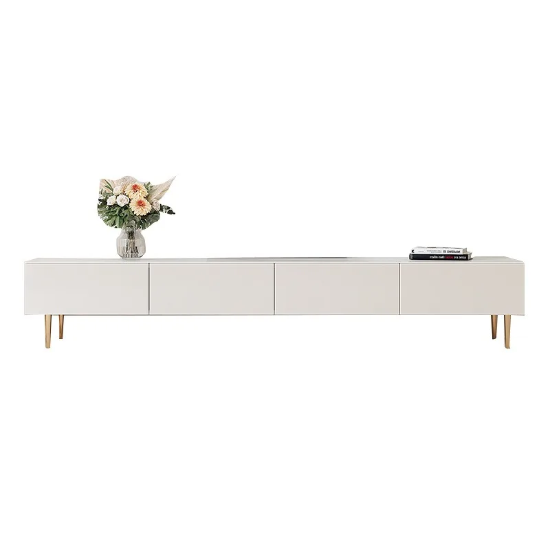 

Modern simple rock panel TV cabinet coffee table combination