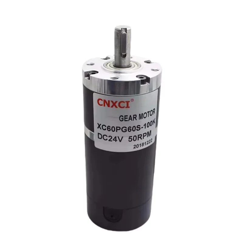 60PG60S High Power High Torque Low Speed Shaft Diameter 12mm DC12V24V Brushed Planetary Gear Motor