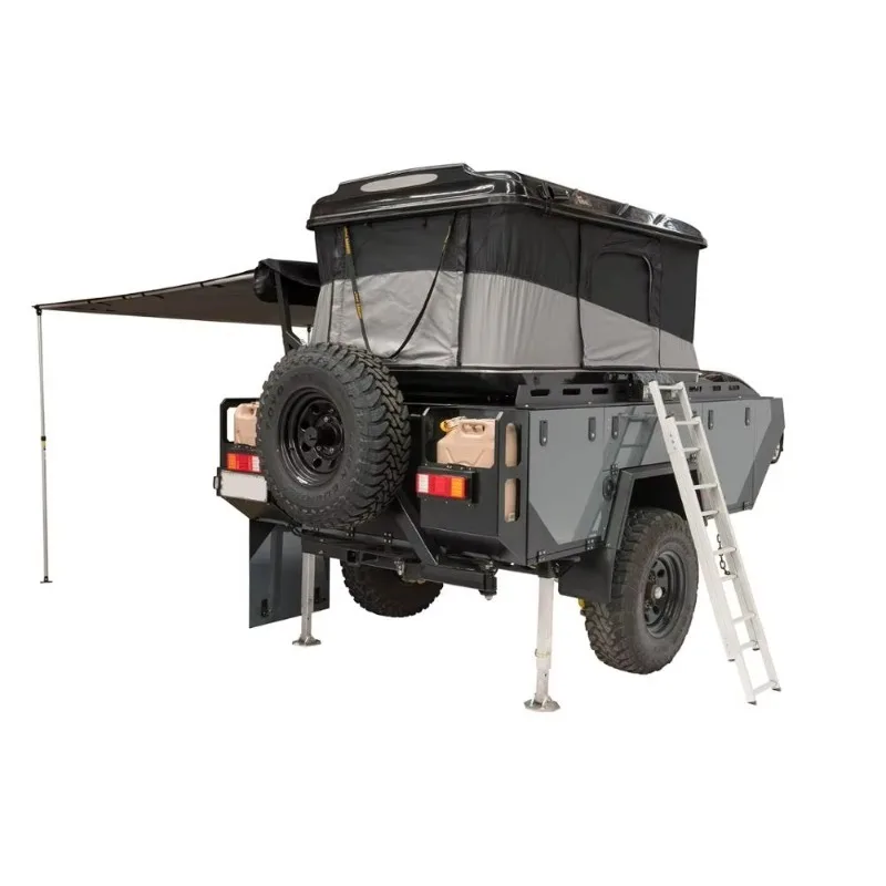 High Quality Fully Equipped Galvanized Off-road Camper Trailer With Great Camp Kitchen