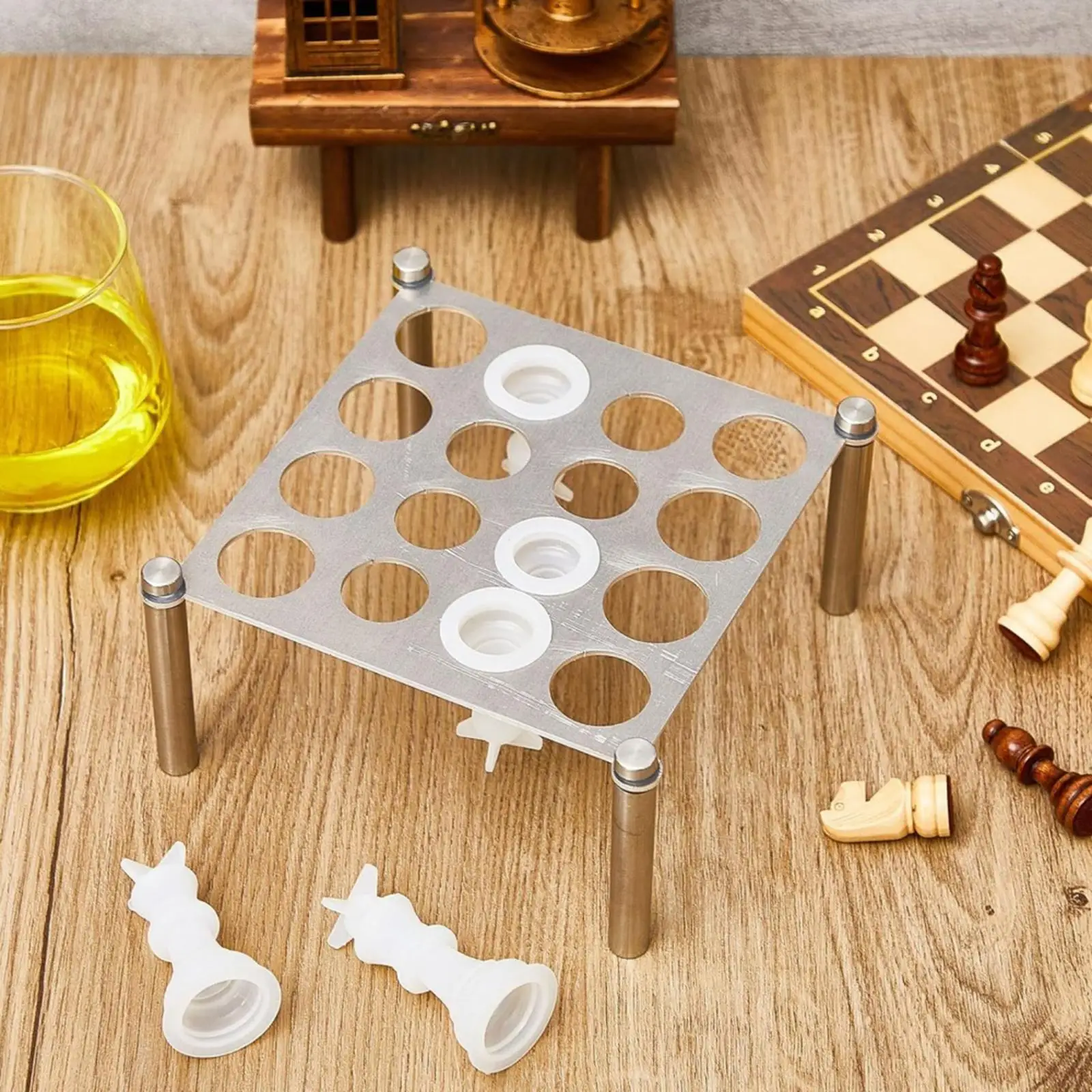 Chess Piece Holder Sturdy for International Chess Making DIY Silicone Mould