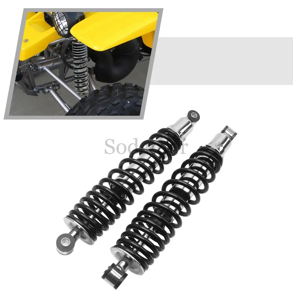 ATV UTV Accessory Front Air Front Shocks Absorbers 370mm Black Steel Aluminium Alloy Fit For Yamaha Banshee 350 YFZ350 1987-2006