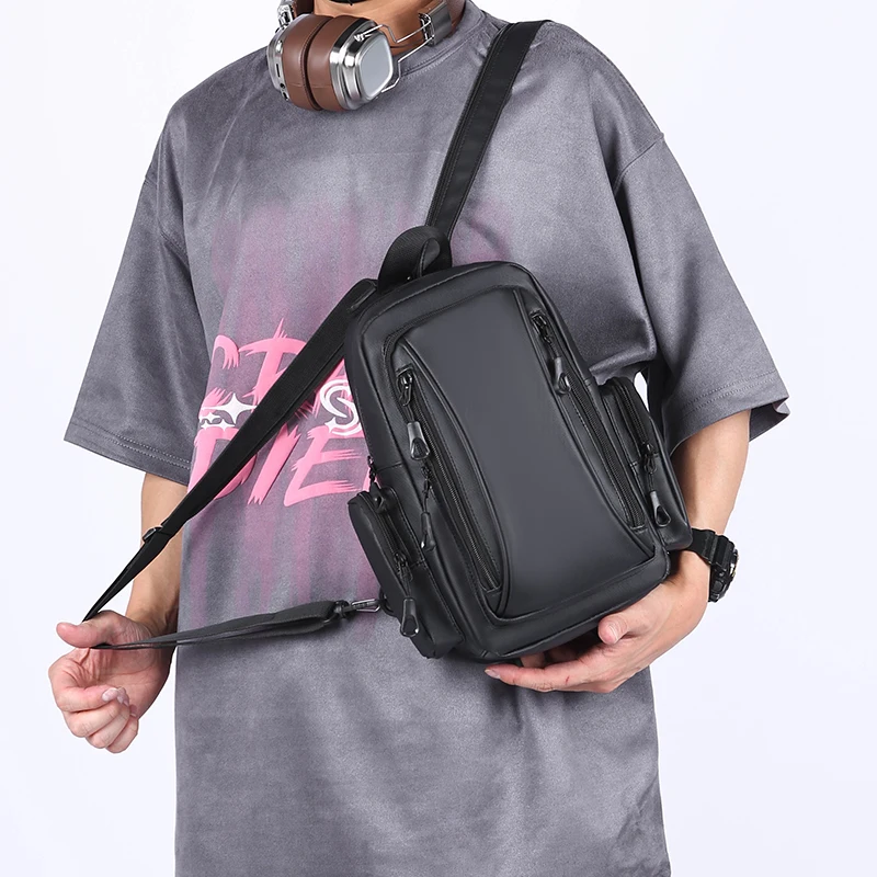 Men's Shoulder Bag Multifunction Anti Theft Messenger Pack Man Crossbody Cross Body Travel Sling Chest Bags Pack sacoches hommes