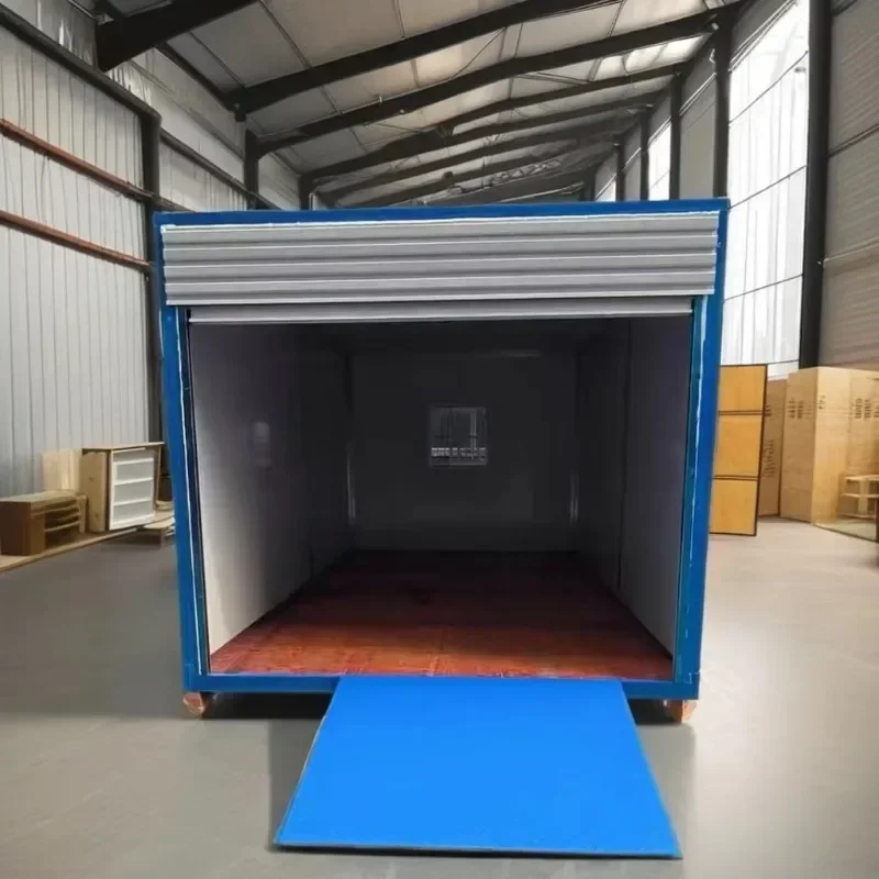 20-Foot rainproof and windproof garage, storage room, container house, prefabricated small garage, flat packing container.