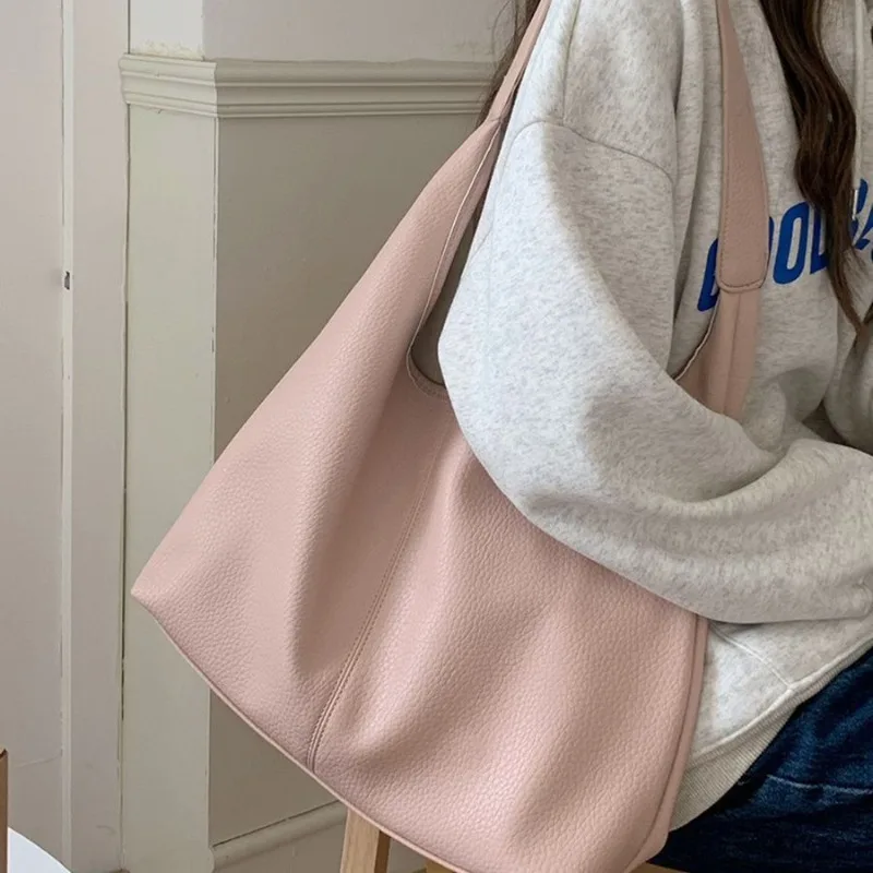 

Женская сумка подмышки в корейском стиле, модная сумка через плечо большой вместимости для студентов, поездок на работу и отдыха