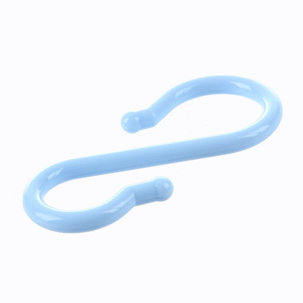 

ABAH-Maya Blue Plastic Punch Cup Bowl S Shaped Hooks 8 Pcs