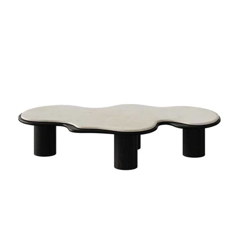 Irregular limestone coffee table, retro cloud-shaped special coffee table, suitable for hotels