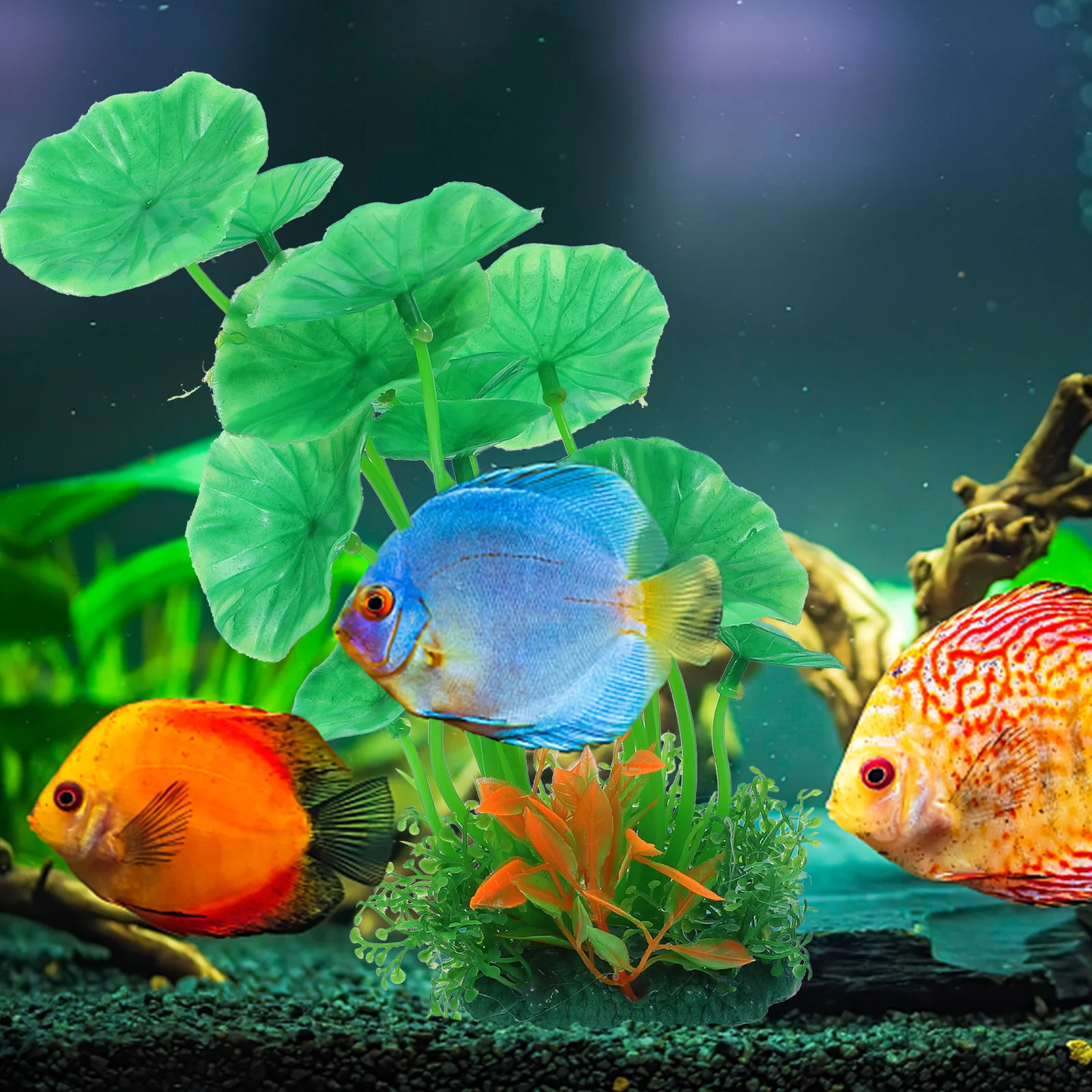 

2Pcs Fish Tank Plants Aquarium Plants Premium Plastic Safe Betta Fish Tank Decorations Realistic Aquarium Plant Decor