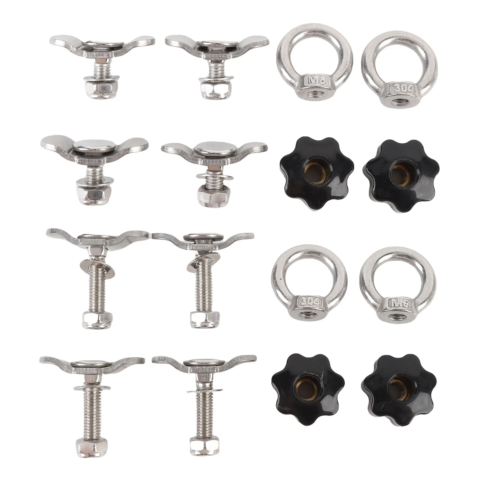 

L-рейка, двойной наконечник, резьбовая шпилька, гайка, анти ржавая, L-трековый фитинг, универсальный, 5500 фунтов, прочность разрыва для пикапа, автофургона, квадроцикла