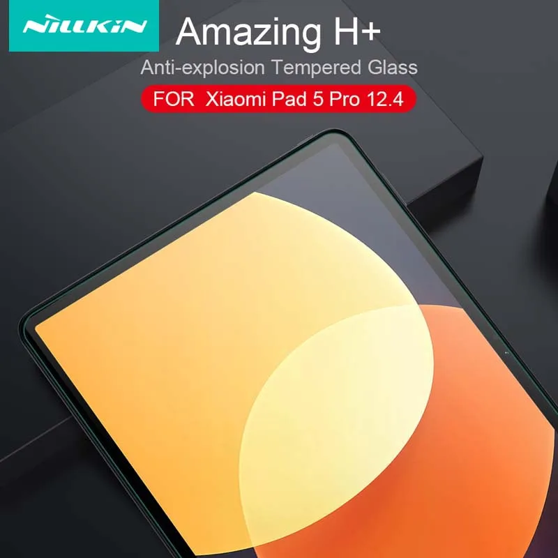 

For Xiaomi Pad 5 Pro 12.4 Tempered Glass NILLKIN Amazing H+ Anti-explosion Front Screen Protector For Mi Pad 5 Pro 12.4 2022