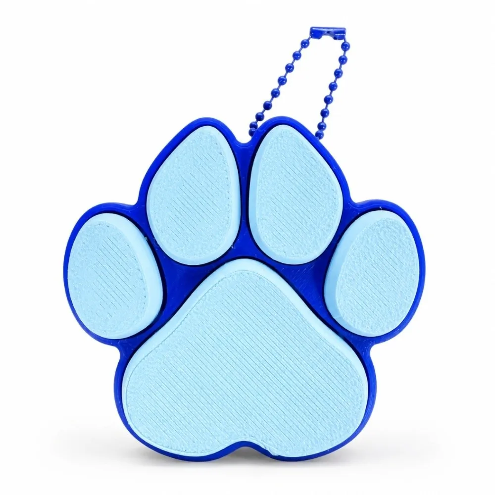 Funny Decorative Dog Cat Paw Clicker Keychain Keyboard-style 3D Printed Paw Shape Keycap Bag Pendant Clicker Keychain Bag