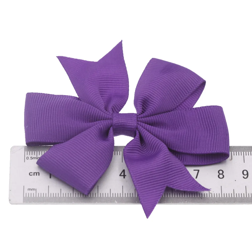 18 sztuk 8cm ryps wstążka kokardy do włosów bez klipów Boutique akcesoria do włosów nakrycia głowy z kwiatami akcesoria zrób to sam dla z pałąkiem