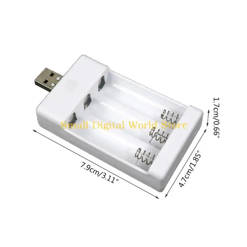 77UB Rechargeable Battery USB Output 3 Slots Charging Suitable for AAA/AA