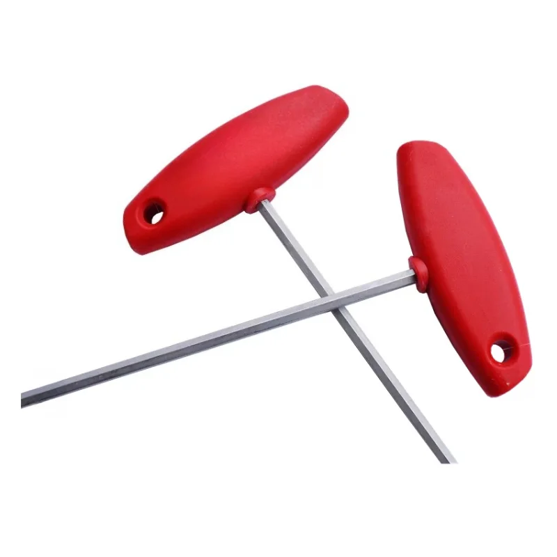 334 Series Metric T-Handle Hex Key Wrench Set, 2.0-8mm Long Shaft Allen Wrench 100/150/350mm for Auto Industrial Repair