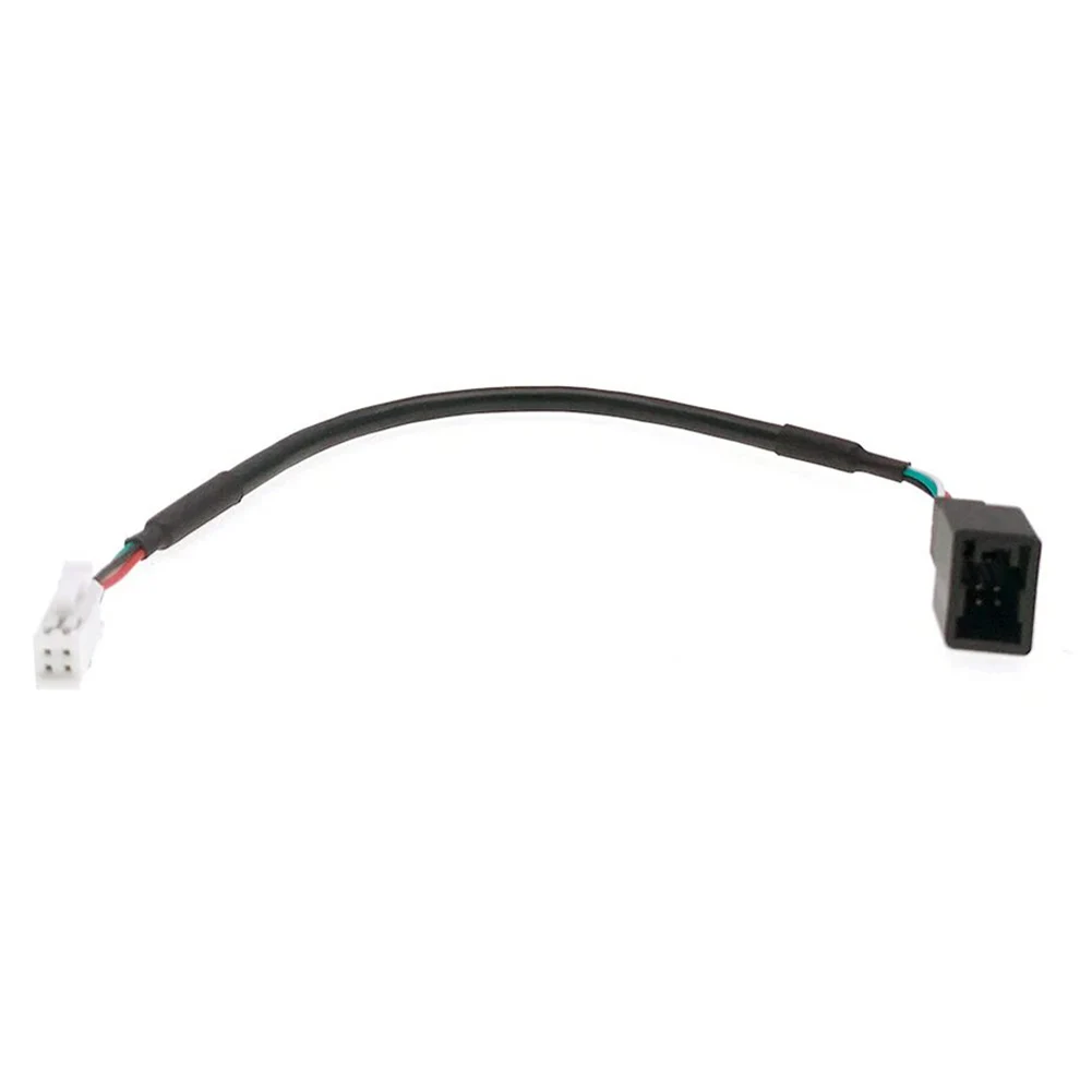 For Mitsubishi USB Conector Male To Female For Android Multimedia 4 Pin Black ABS 4Pin 20CM USB Female Cable Car Accessories