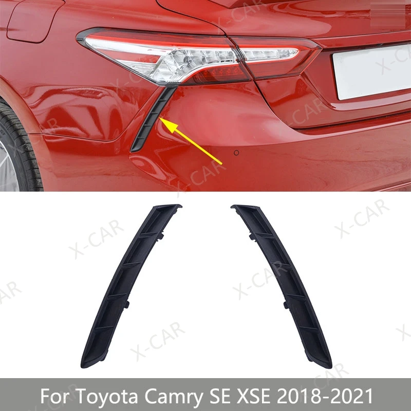 

Car Rear Bumper Trim Strip Tail Light Lamp Lower Garnish Strip Cover Bracket For Toyota Camry SE XSE 2018 2019 2020 2021