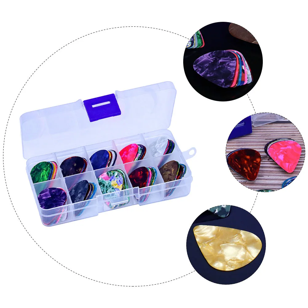 

Guitar Pick Set Colorful Plectrums Wear-Resistant Smooth Lightweight Picks For Guitar Practice Tools Accessories