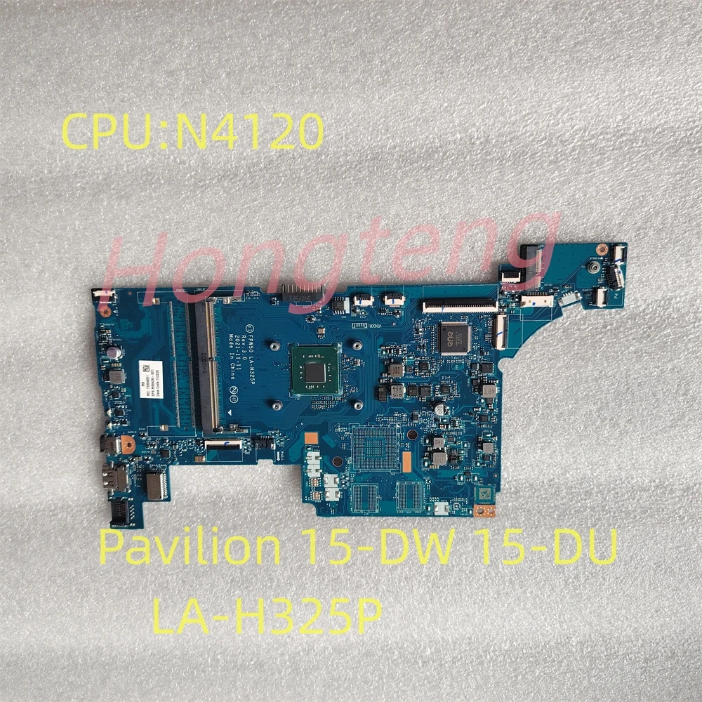 Pour HP Pavilion 15-DW 15-DU Ordinateur Portable Carte Mère Intel N4120 CPU FPW50 LA-H325P M99438-601 Testé Expédition Rapide