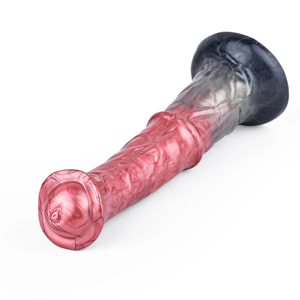 FAAK Fantasy Long Penis Realistic Horse Dildo With Suction Cup Silicone Sex Toys For Men Women Multi Color Anal Plug