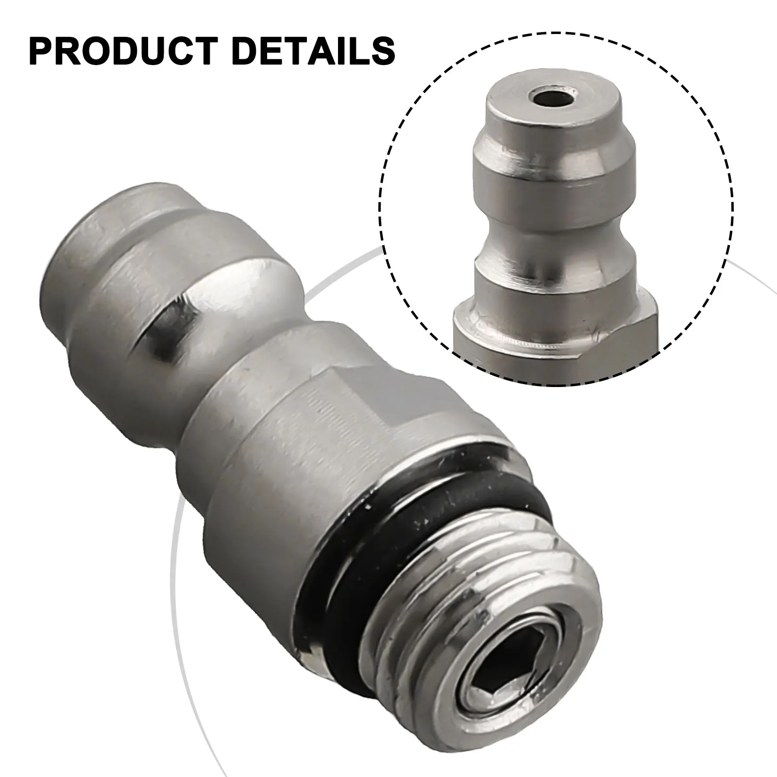 Inflatable Male Connector Pumps Business Industrial Hydraulics High Quality Leak-free M8 One-way Foster 4000 PSI