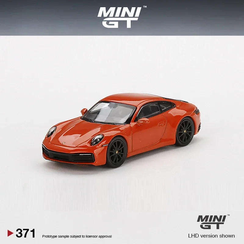 MINI GT 1:64  911 (992) Carrera 4S Alloy Die-Cast Model Car - Lava Orange MGT00371-LHD