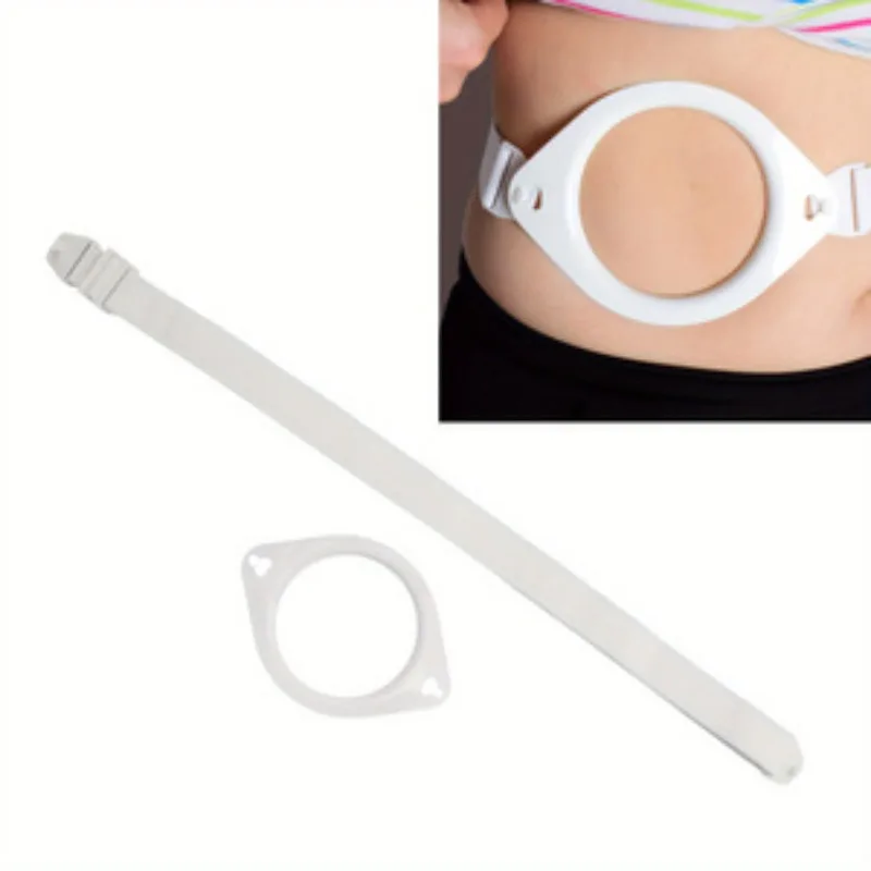 Stoma Bag Belt Reinforcer, Smooth Adjustable Tightness Stoma Bag Belt, Belt-Style Fixing Strap for Colostomy Ileostomy Stool Bag