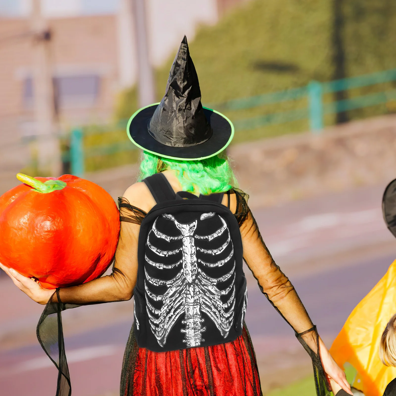 1Pcs Backpack Black White Large Capacity School Bag for Teenage Boys Girls Outdoor Travel Sports Students Hip-