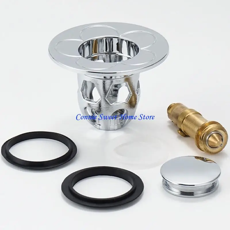 LXAF Bathtub Drain Plug Bathroom Sink Drain Filter Pop-Up Bounce Easy to Instal
