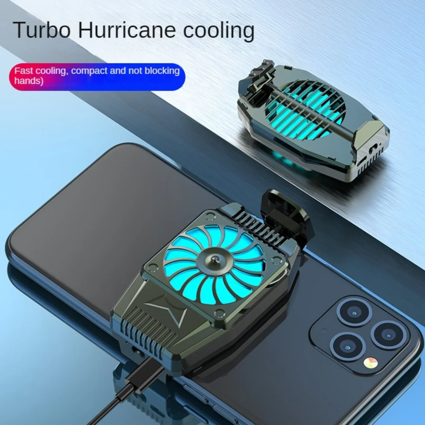 Mobile Phone Radiator Esports Air Cooling Fast Cooling Magnetic Semiconductor Radiator Game Live Cooling Back Clip Bracket