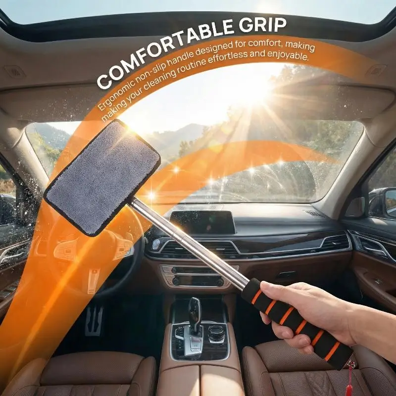 Car Window Cleaner Brush Automobile Windshield Water Automobile Glass Wiper Auto Scraping Telescopic Cleaning Tools