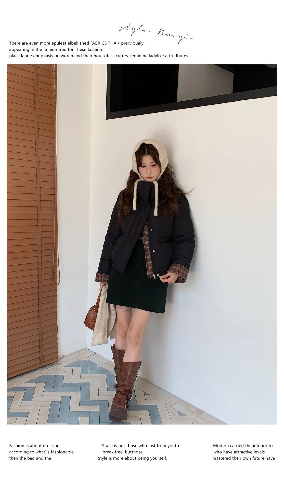 American Plaid Patchwork Puffer Jacket Women Winter Thick Stand Collar Short Parkas Woman Korean Casual Preppy Style Outerwear