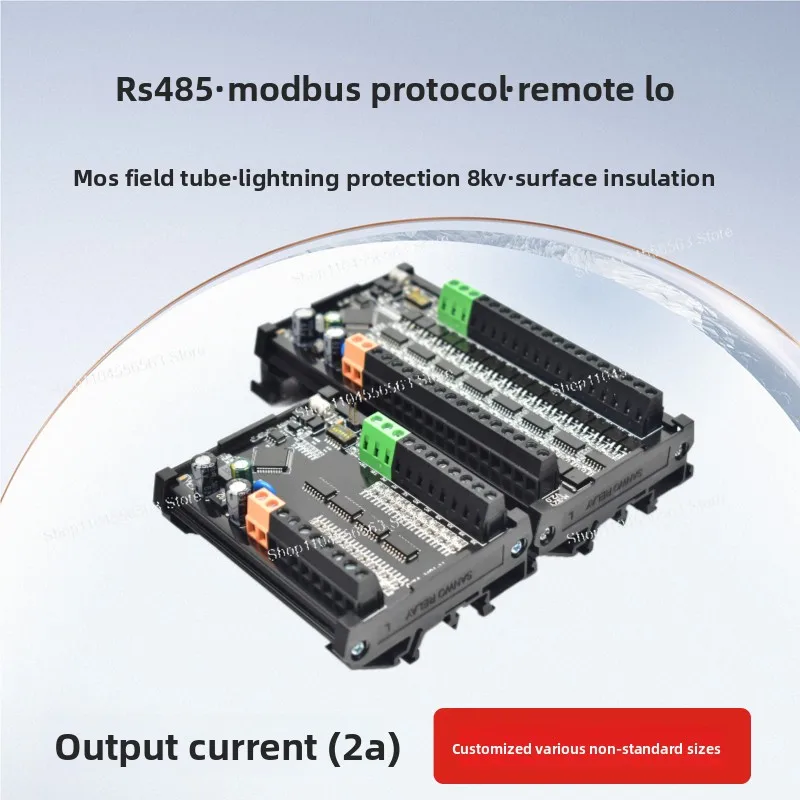 RS485 Bus Modbus-RTU Protocol PLC Remote Io Module Input and Output Optocoupler Isolation