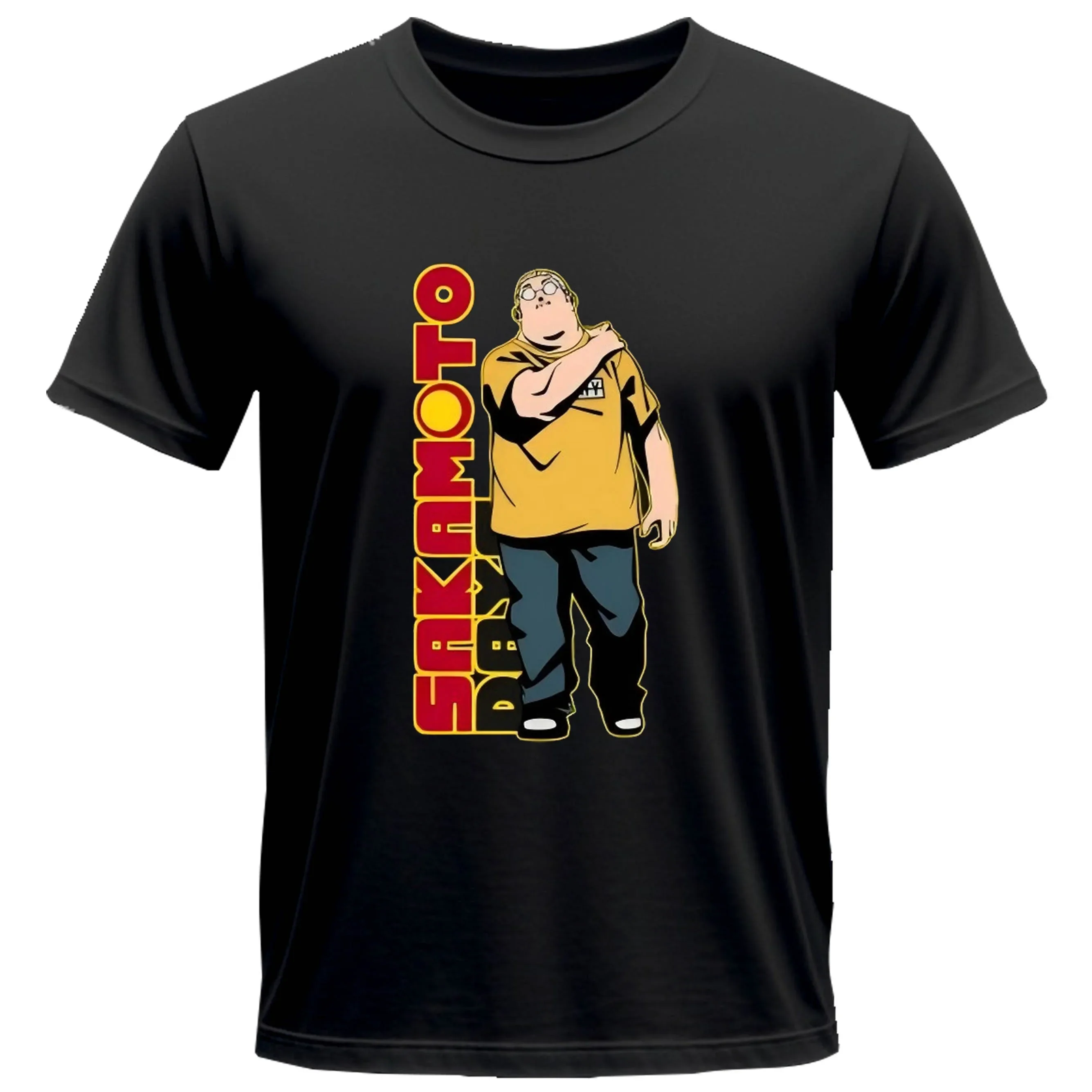Short-sleeved  Sakamoto Days T Shirt Graphic Anime Graphic Men's and Women's 100% Cotton Crewneck Casual Breathable T-shirt