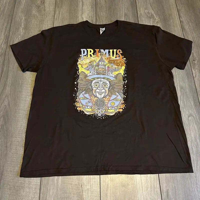 Primus Tour 2016 T Shirt Chocolate Factory 2 Sided Cities Concert Band
