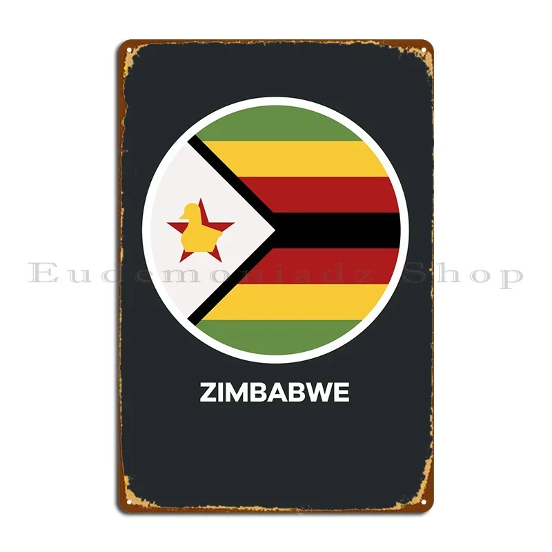 Poster Of Zimbabwe Metal Sign Club Customized Living Room Wall Decor Cinema Tin Sign Poster