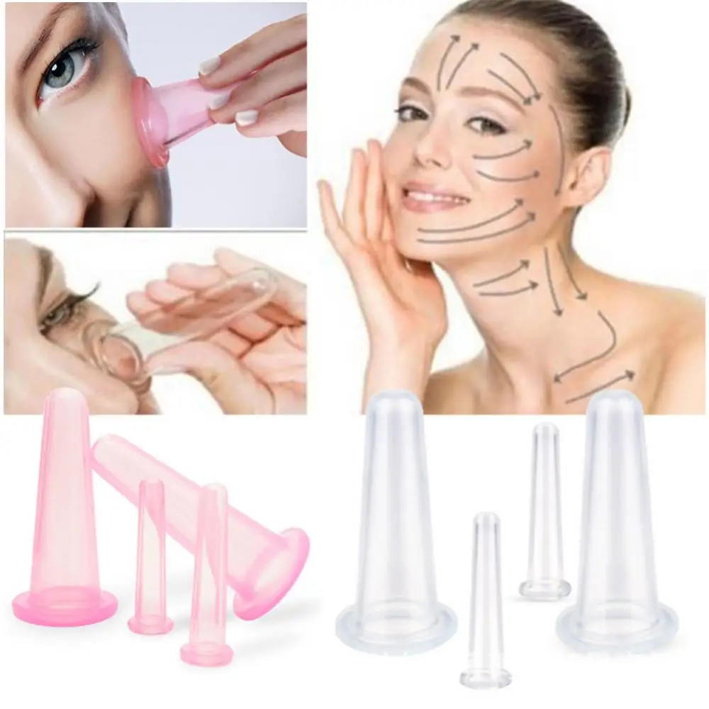 Natural Silicone Vacuum Cupping Cup, Anti celulite, Terapia Facial Corporal, Copos de Massagem, Beleza Cuidados Com A Pele Ferramentas, Dropshipping